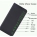 Smart Health Protective Case Verge Window View Flip Leather Case for Samsung Galaxy S6/S6 Edge-Black