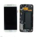 Genuine Samsung S6 Edge SM-G925 Lcd and Touchpad with Frame Assembly in White - Samsung Part number : GH97-17162B