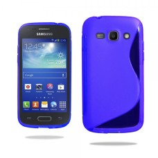 Gel S Line TPU Silicone Back Case Cover Skin for Samsung Galaxy Ace 3 S7272/S7270 - Blue