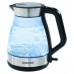 Daewoo Stainless Steel Durable Glass Kettle LED 1.7L