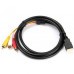 1.5M HDMI Male to 3 RCA Audio Video AV Component Cable