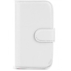 Book Flip Leather Wallet Case Cover For Samsung Galaxy S5 Mini White