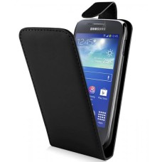 Leather feel Flip Pouch Compatible For Samsung Galaxy Ace 3 - black