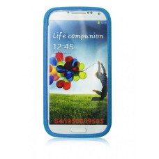 Soft Gel TPU Case for Samsung GALAXY S4 i9500 with Flip (Blue)