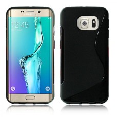 S-Line Soft Silicon Gel Case For Samsung Galaxy S6 Edge Plus in Black