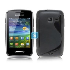 S-Line Case Compatile For Samsung Wave Y - Black