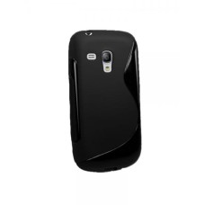 S-Line TPU Silicon Case For Samsung Galaxy S3 mini i8190 Back Cover - Black