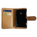 Leather Feel Flip Book Shape Back Case for Samsung galaxy Ace 3 - Black