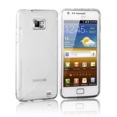 GRIP S-LINE SILICONE GEL CASE FITS SAMSUNG GALAXY S2 i9100 - CLEAR