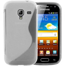 S-Line Wave Gel TPU Silicone Case Cover Skin for Samsung Galaxy Ace 2 S8160 - Clear