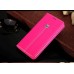 xondo leather feel flip back case cover for Samsung S6 in Hot Pink