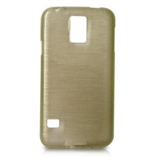 New Soft Fashion Gel Back Case Cover for Samsung Galaxy S5 i9600 - Light Golden