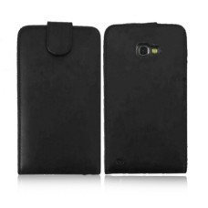 Leather feel Flip Pouch Compatible For Samsung Galaxy Note 2 N7100 - Black