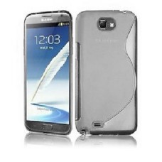 S Line Wave Silicone Gel Case Phone Cover For SAMSUNG GALAXY MEGA 6.3 I9200 I9205 - Clear