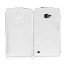 Leather feel Flip Pouch Compatible For Samsung Galaxy Note 2 N7100 - White