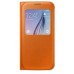 Samsung Galaxy S6 S View Premium Cover Case - Orange