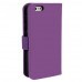 Luxury Magnetic Flip Stand Book Wallet PU Leather Case Cover For Apple iPhone 6/6S in Purple