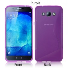 S-Line Soft Silicon Gel Case For Samsung Galaxy A8 in Purple