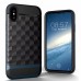 3D 2in1 Armor PC Frame Soft TPU Back Cover Case for Iphone x