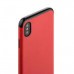 J-CASE Jack Series PU Leather Coated TPU Cover for iPhone X Red