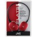 JVC HA-S160-R-E FLATS Lightweight Headphones 1.2m Cord