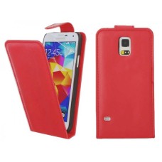 Magnetic Flip Leather Flip Back Case for Samsung Galaxy S5 G900F - Red