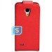 Flip Pouch Compatible For Samsung Galaxy S4 i9505 - Red