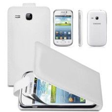 FLIP LEATHER SERIES CASE COVER SAMSUNG GALAXY YOUNG S6310 - White