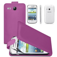 FLIP LEATHER SERIES CASE COVER SAMSUNG GALAXY YOUNG S6310 - Purple