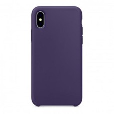 Apple iPhone X silky soft touch Silicone Case purple