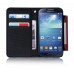 Smart Wallet Soft Leather Touch compatible for Samsung S4 Mini in Red