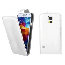 Magnetic Flip Leather Flip Back Case for Samsung Galaxy S5 G900F - White